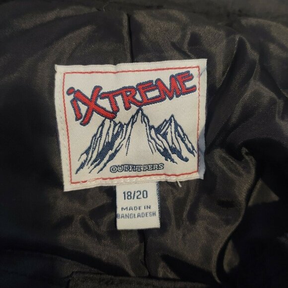 Snow Pants Black Boys Size 18/20 Ixtreme Outfitters - Picture 10 of 10